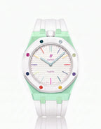 Silicone Strap & Case  Royal Pop Huit Blanc(Customize  Colors)
