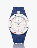 Silicone Strap & Case  Royal Pop Huit Blanc(Customize  Colors)