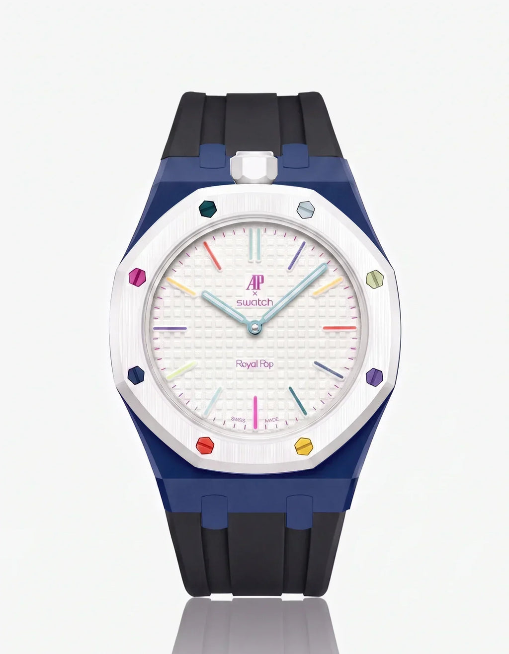 Silicone Strap & Case  Royal Pop Huit Blanc(Customize  Colors)