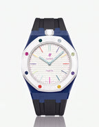 Silicone Strap & Case  Royal Pop Huit Blanc(Customize  Colors)