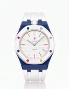 Silicone Strap & Case  Royal Pop Huit Blanc(Customize  Colors)