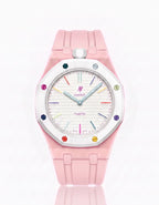 Silicone Strap & Case  Royal Pop Huit Blanc(Customize  Colors)