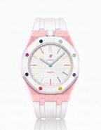 Silicone Strap & Case  Royal Pop Huit Blanc(Customize  Colors)