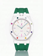 Silicone Strap & Case  Royal Pop Huit Blanc(Customize  Colors)
