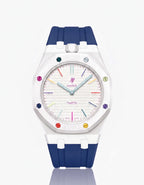 Silicone Strap & Case  Royal Pop Huit Blanc(Customize  Colors)