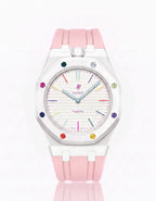 Silicone Strap & Case  Royal Pop Huit Blanc(Customize  Colors)