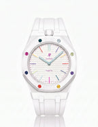 Silicone Strap & Case  Royal Pop Huit Blanc(Customize  Colors)