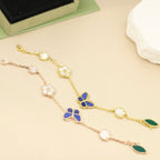 [LUXE JEWELRY] LUCKY SPRING BUTTERFLY 5 MOTIF BRACELET