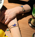 [LUXE JEWELRY] LUCKY SPRING BUTTERFLY 5 MOTIF BRACELET