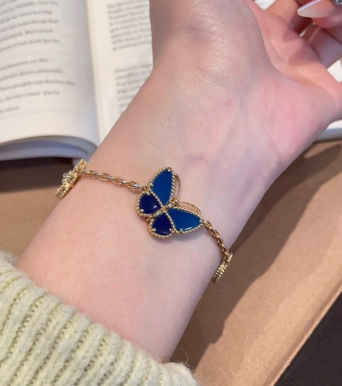 [LUXE JEWELRY] LUCKY SPRING BUTTERFLY 5 MOTIF BRACELET