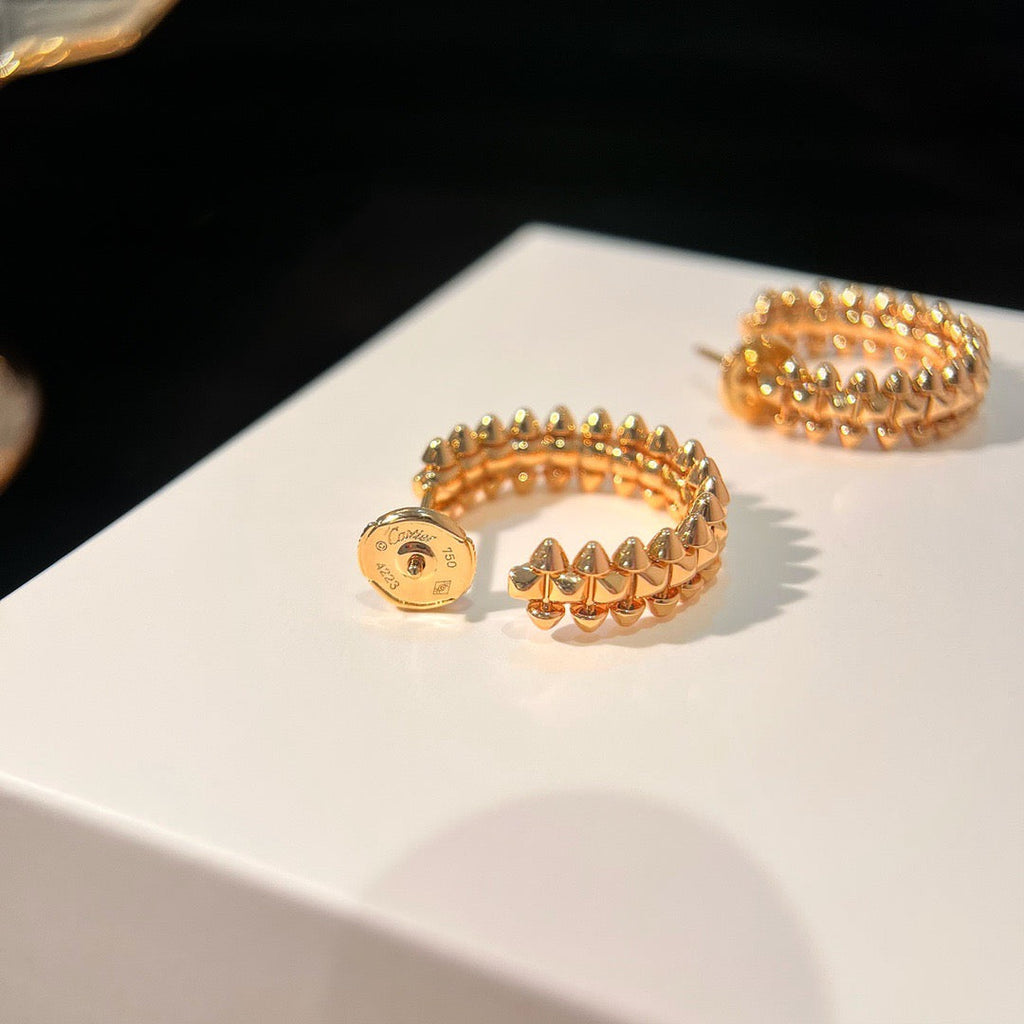 [LUXE JEWELRY] CLASH SMALL HOOP EARRINGS