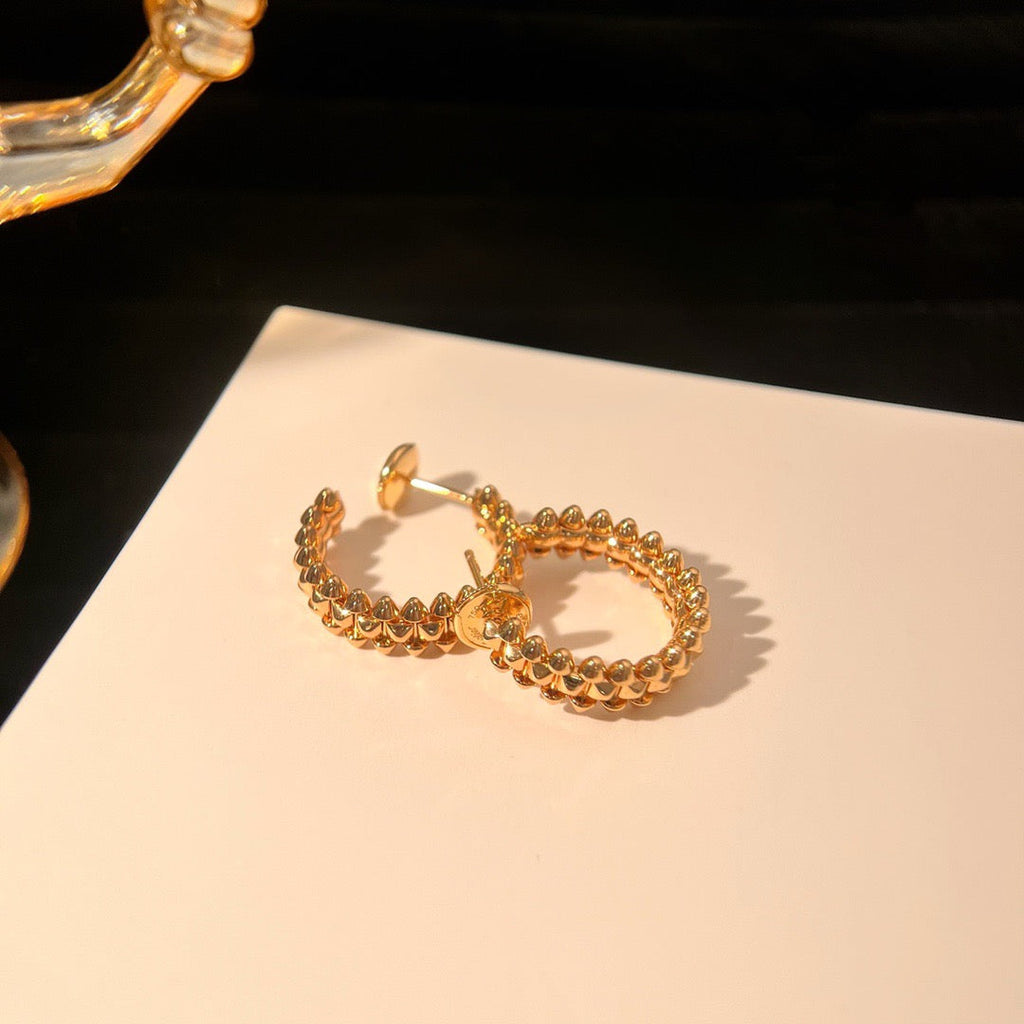 [LUXE JEWELRY] CLASH SMALL HOOP EARRINGS