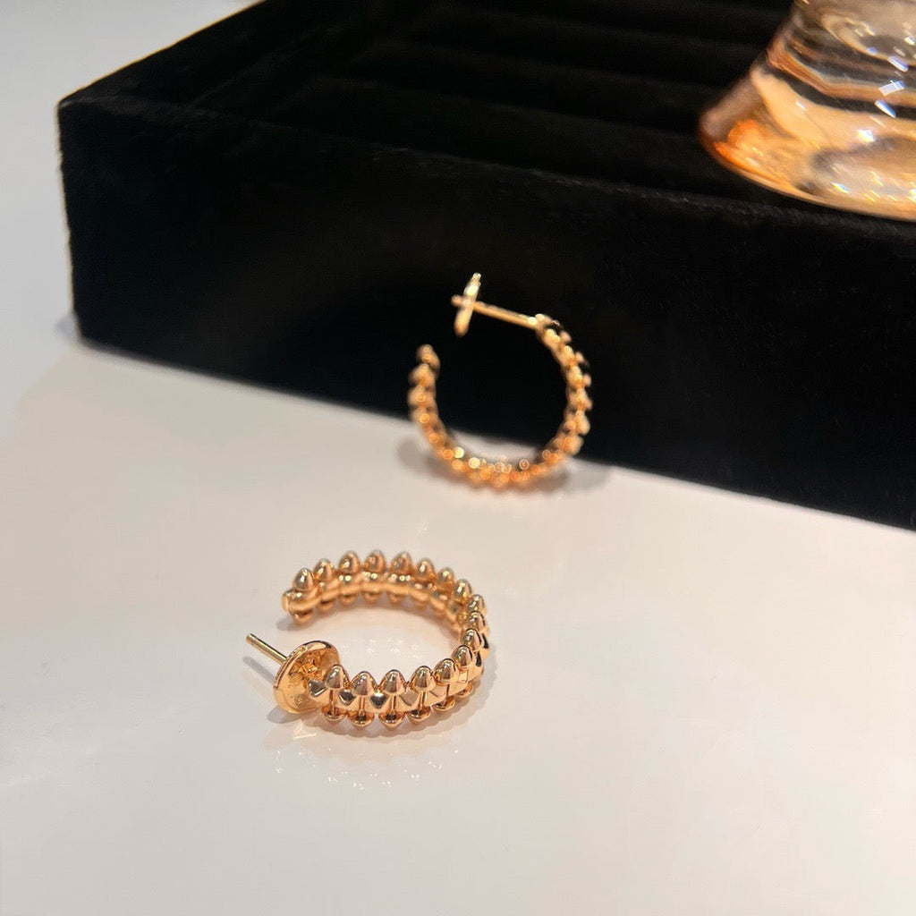 [LUXE JEWELRY] CLASH SMALL HOOP EARRINGS