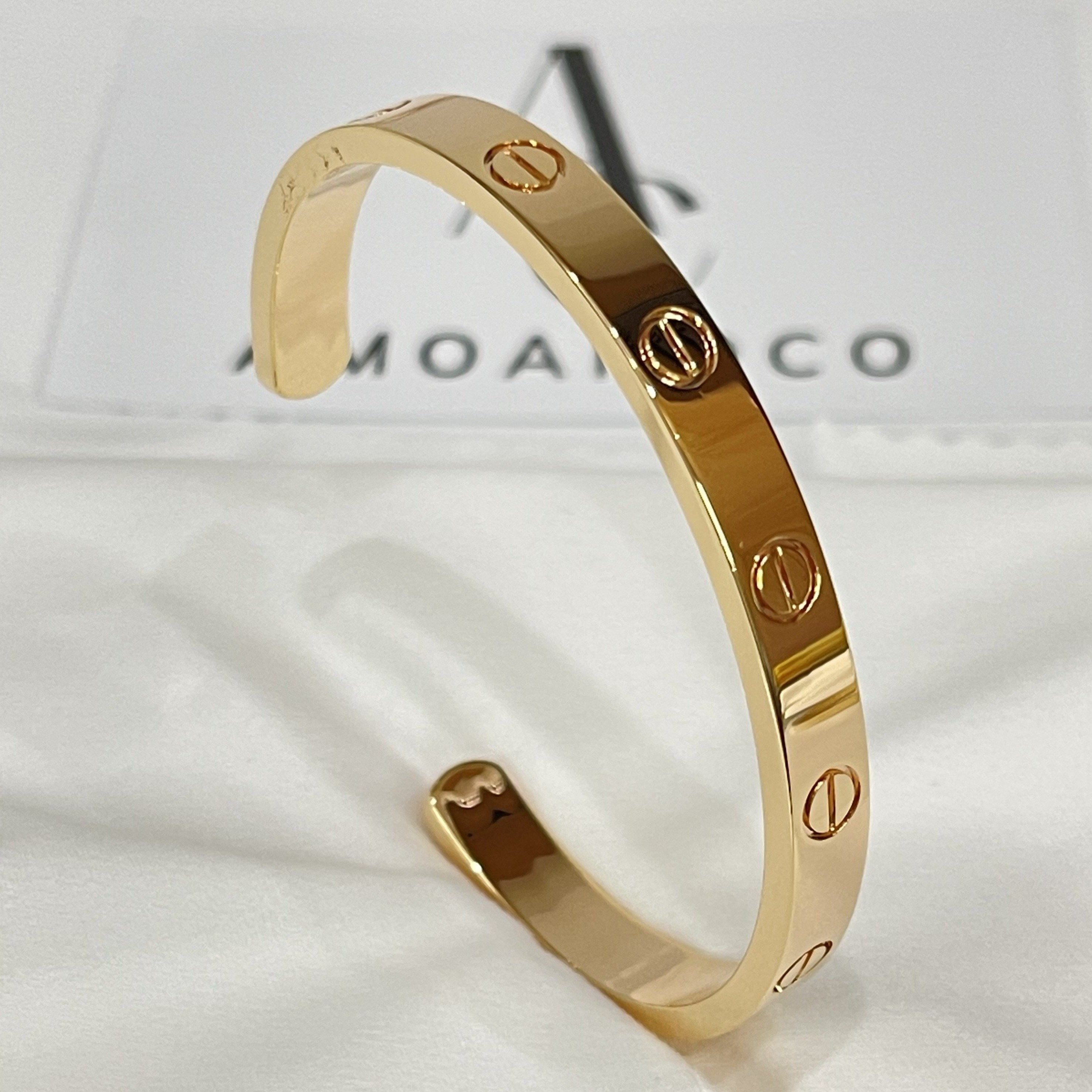 [LUXE JEWELRY] LOVE BRACELET 6.1MM OPEN CUFF