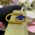 [LUXE JEWELRY]CLOVER RIVERSIBLE RING GOLD COLLECTION