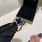 [LUXE JEWELRY]CLOVER RIVERSIBLE RING GOLD COLLECTION