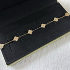 [LUXE JEWELRY]CLOVER 6 MOTIF DIAMOND BRACELET
