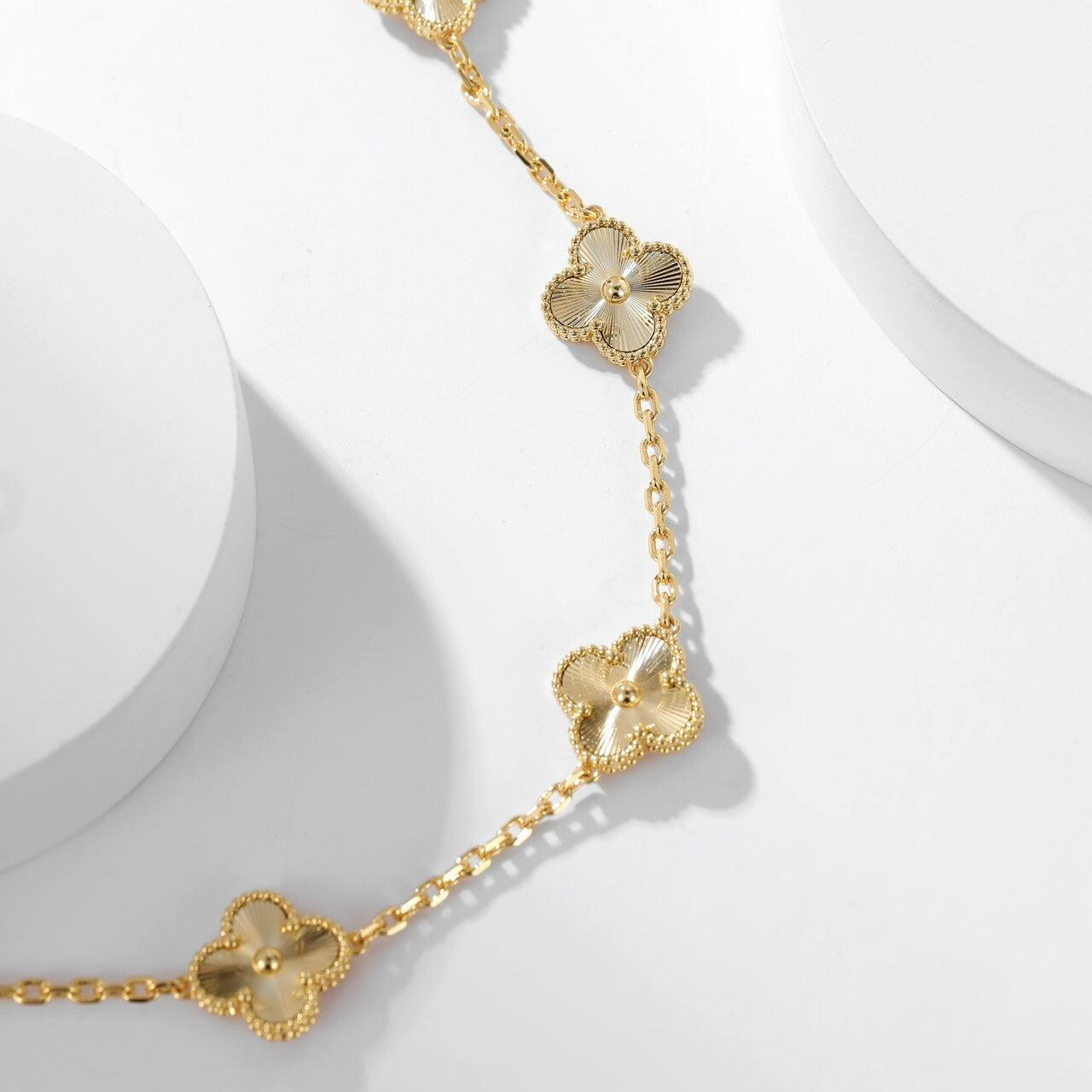 [LUXE JEWELRY]CLOVER 10 MOTIFS LASER NECKLACE