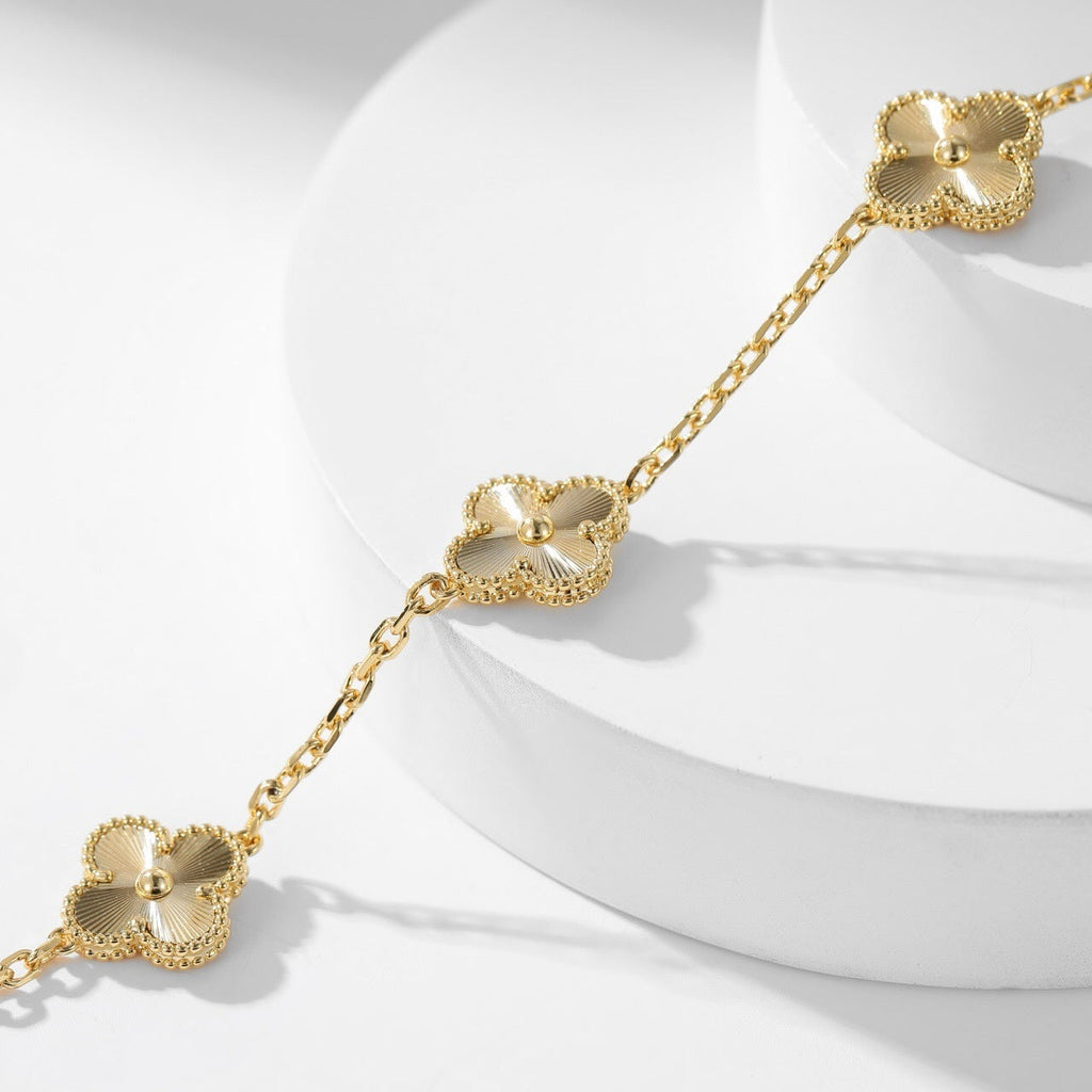 [LUXE JEWELRY]CLOVER 10 MOTIFS LASER NECKLACE