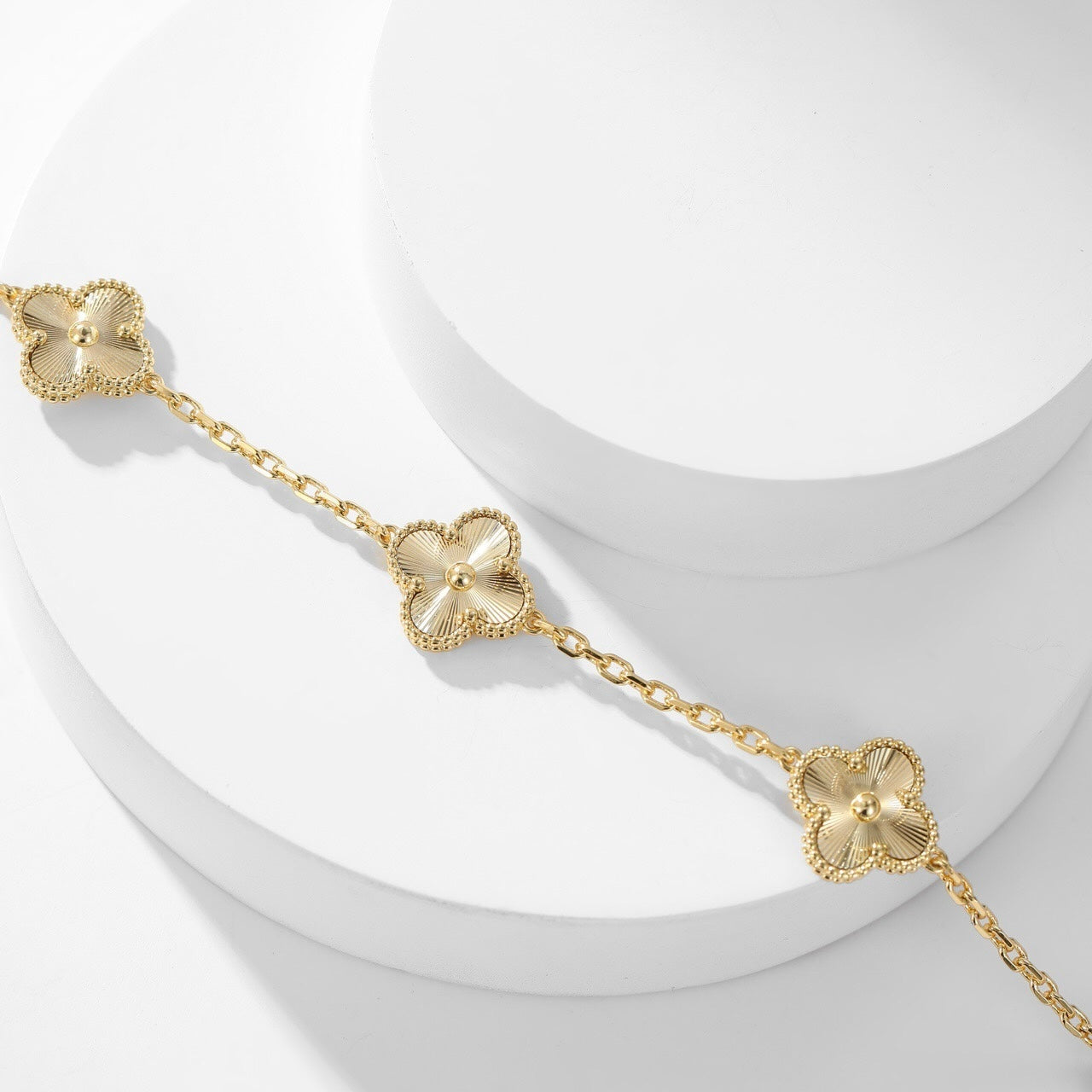 [LUXE JEWELRY]CLOVER 10 MOTIFS LASER NECKLACE