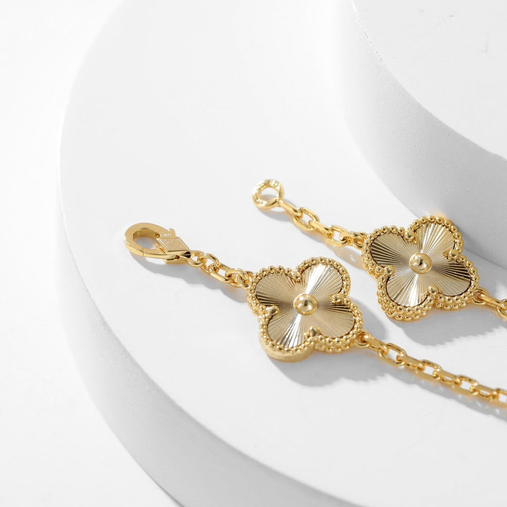 [LUXE JEWELRY]CLOVER 10 MOTIFS LASER NECKLACE