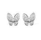 [LUXE JEWELRY]BUTTERFLY ALL DIAMOND EARRINGS