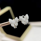 [LUXE JEWELRY]BUTTERFLY ALL DIAMOND EARRINGS