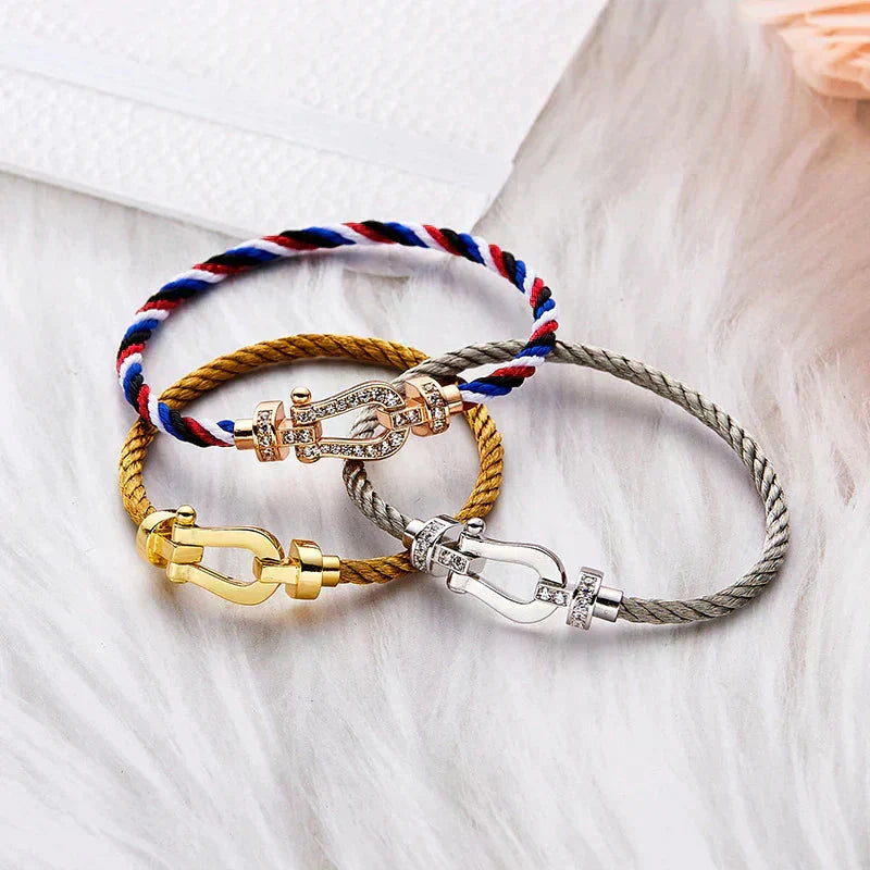[LUXE JEWELRY]FORCE LARGE HORSESHOE NO DIAMOND BRACELET GOLD