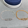 [LUXE JEWELRY]FORCE SMALL HORSESHOE  DIAMOND CHAIN ROPE BRACELET