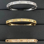 [LUXE JEWELRY]CLOVER BRACELET 4MM DIAMONDS