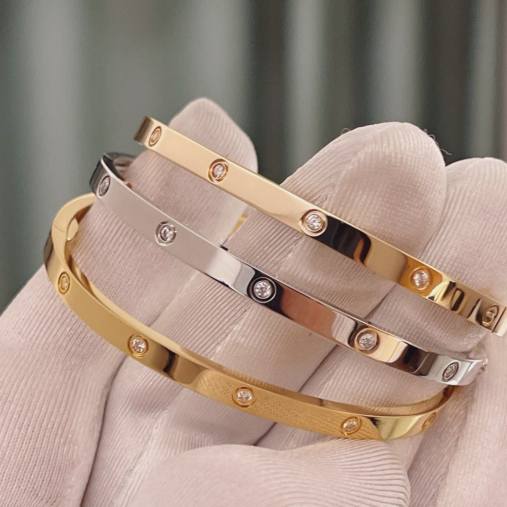 [LUXE JEWELRY] LOVE BRACELET 3.65MM 10 DIAMONDS