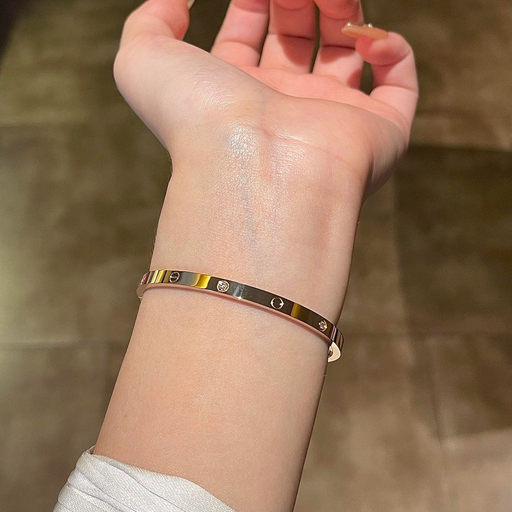 [LUXE JEWELRY] LOVE BRACELET 3.65MM 6 DIAMONDS