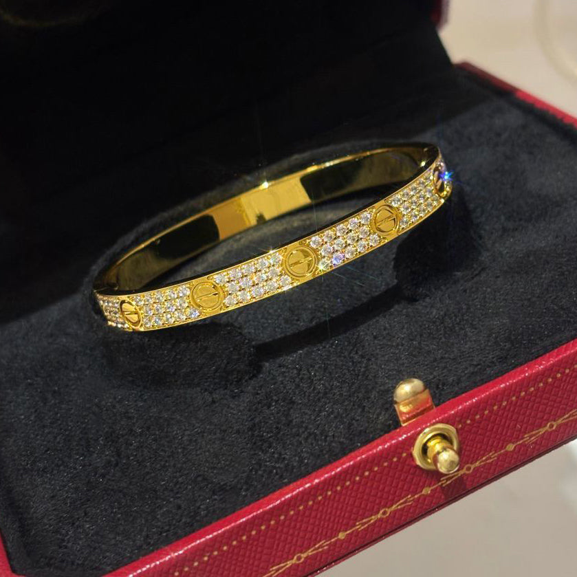 [LUXE JEWELRY] LOVE BRACELET 6.1MM DIAMOND-PAVED