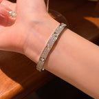 [LUXE JEWELRY] LOVE BRACELET 6.1MM DIAMOND-PAVED 10 BIG DIAMONDS