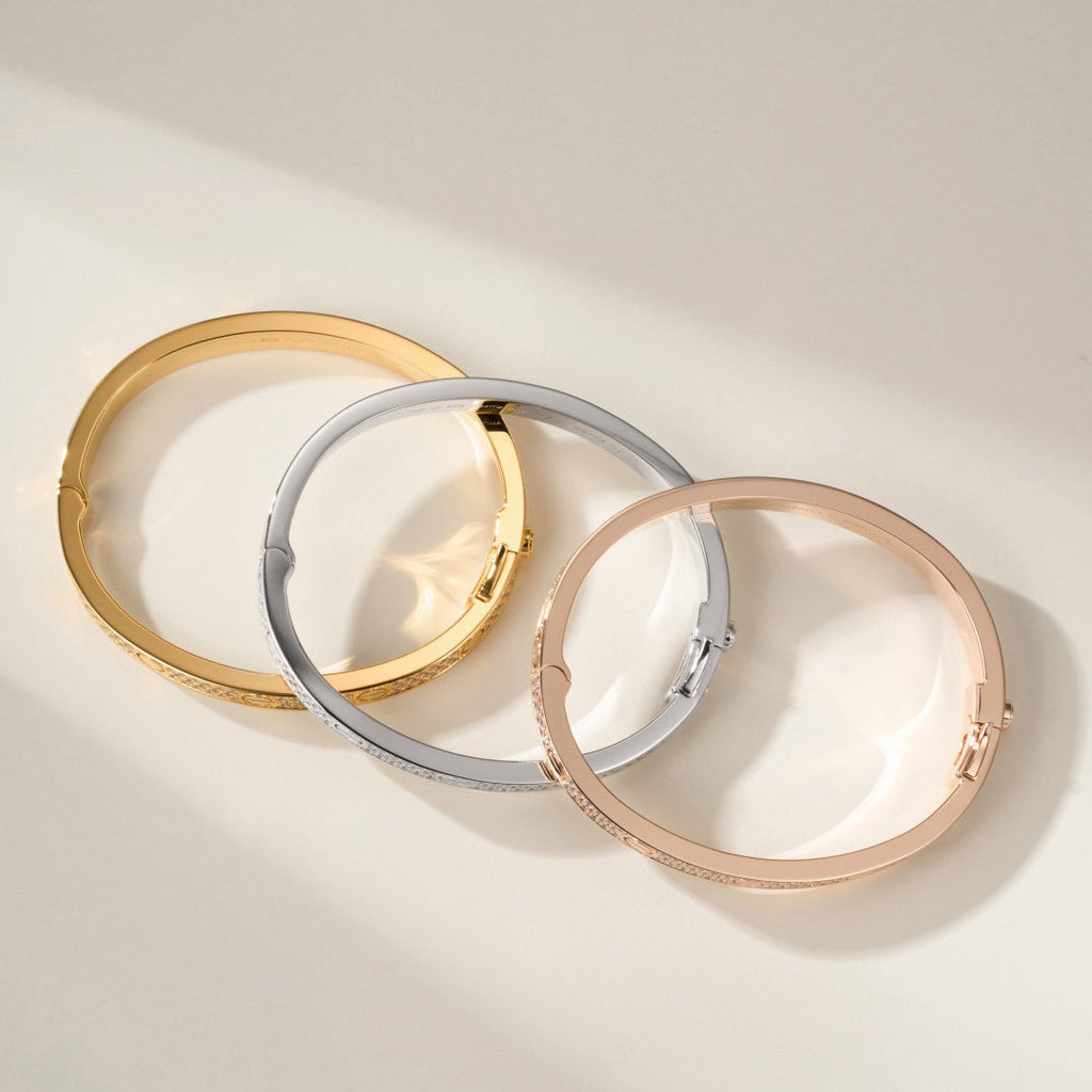 [LUXE JEWELRY] LOVE BRACELET 6.1MM DIAMOND-PAVED