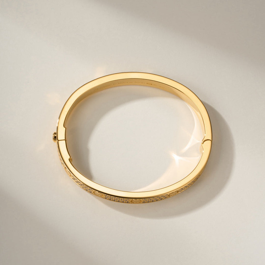 [LUXE JEWELRY] LOVE BRACELET 6.1MM DIAMOND-PAVED