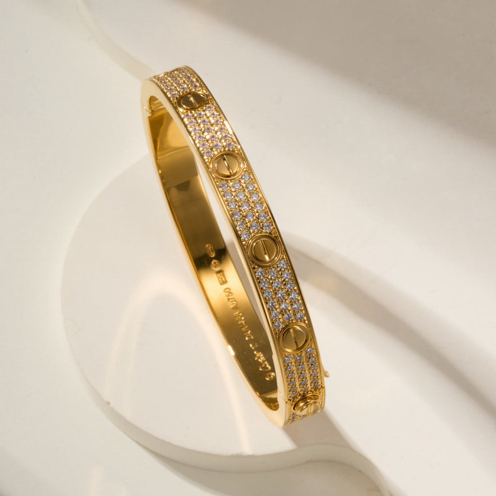[LUXE JEWELRY] LOVE BRACELET 6.1MM DIAMOND-PAVED