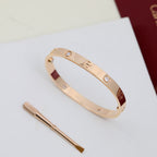 [LUXE JEWELRY] LOVE BRACELET 6.1MM 4 DIAMONDS