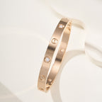 [LUXE JEWELRY] LOVE BRACELET 6.1MM 4 DIAMONDS
