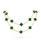 [LUXE JEWELRY]CLOVER 20 MOTIFS MALACHITE GOLD