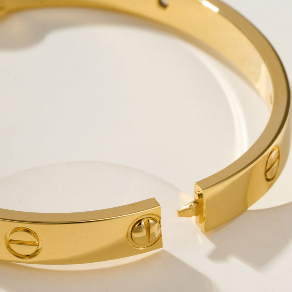 [LUXE JEWELRY] LOVE BRACELET 6.1MM 4 DIAMONDS