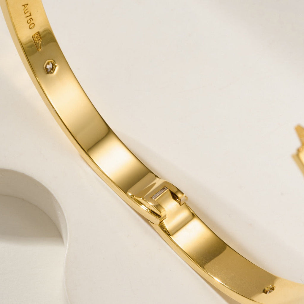 [LUXE JEWELRY] LOVE BRACELET 6.1MM 4 DIAMONDS