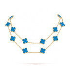 [LUXE JEWELRY]CLOVER 20 MOTIFS TURQUOISE GOLD
