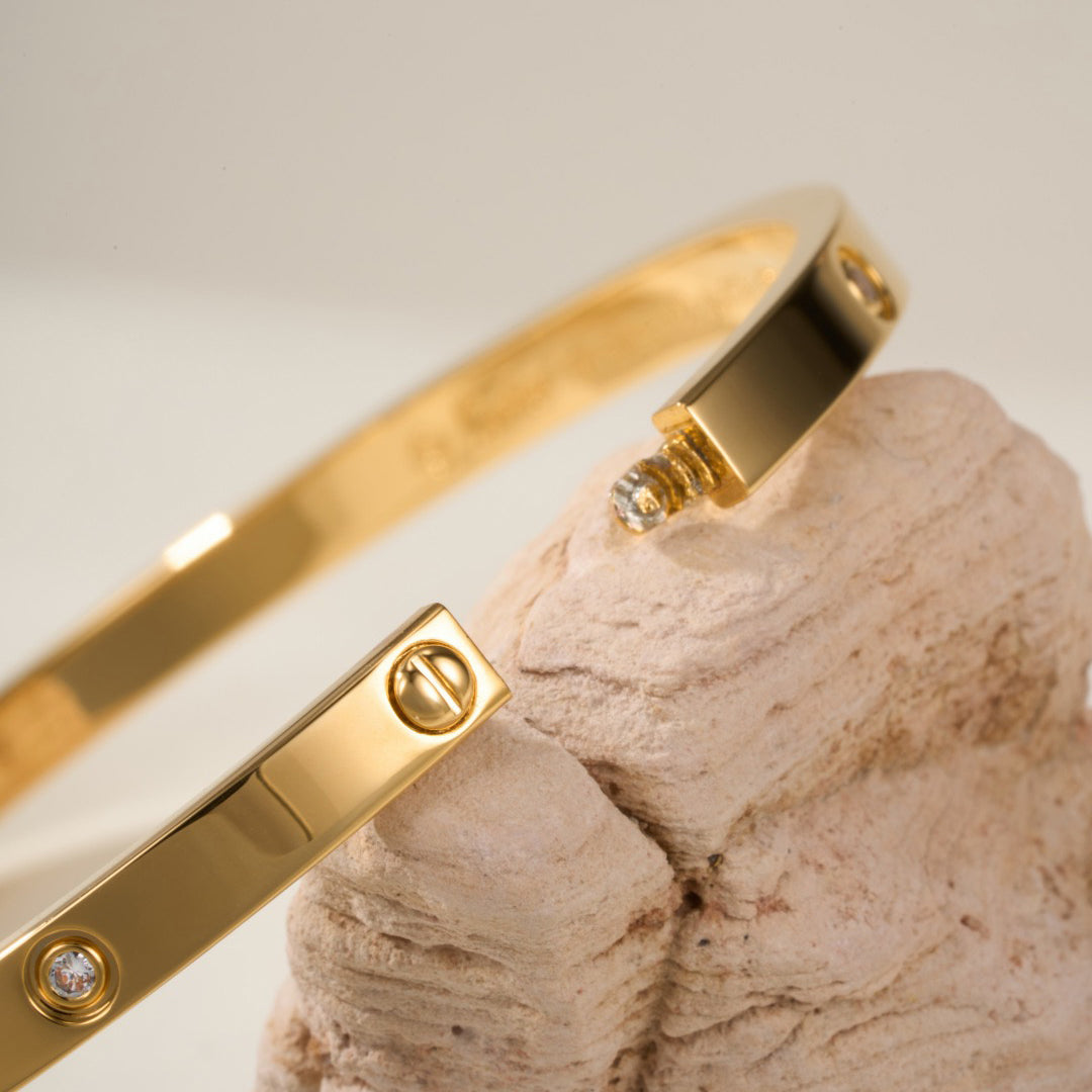 [LUXE JEWELRY] LOVE BRACELET 3.65MM 6 DIAMONDS