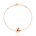 [LUXE JEWELRY]FRIVOLE GOLD FLOWER PINK MALACHITE BRACELET