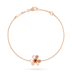 [LUXE JEWELRY]FRIVOLE GOLD FLOWER PINK MALACHITE BRACELET