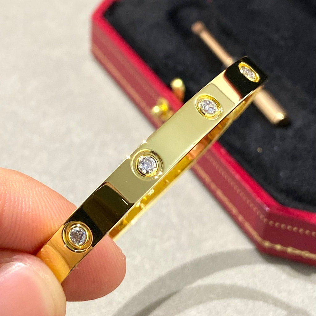 [LUXE JEWELRY] LOVE BRACELET 6.1MM 10 DIAMONDS