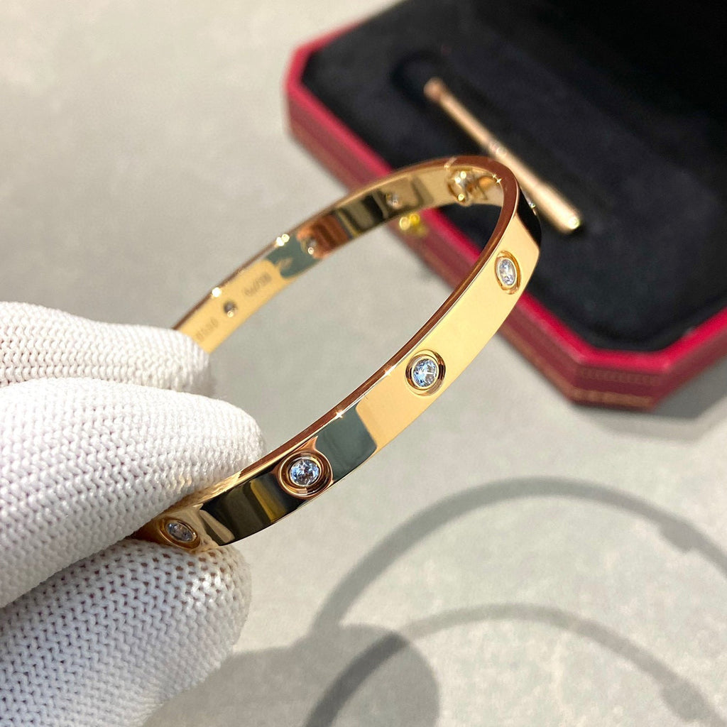 [LUXE JEWELRY] LOVE BRACELET 6.1MM 10 DIAMONDS