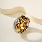 [LUXE] TRINITY  RING LEOPARD PRINT