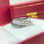 [LUXE JEWELRY] TRINITY 3.2MM RING BLACK CERAMIC